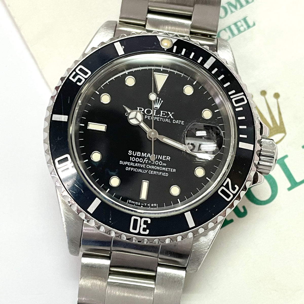 Rolex 16610 Watch with Certificate – Precision Watch Enterprise